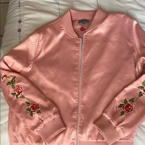 Pink silk jacket